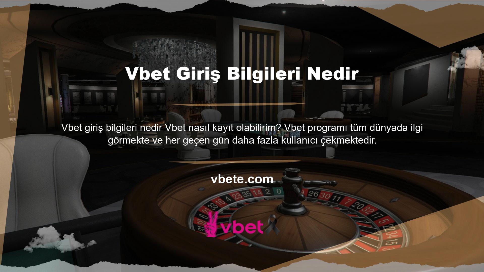 Türkiye'de onlarca Vbet sitesi açıldı ve giderek kullanıcıların ilgisini çekti